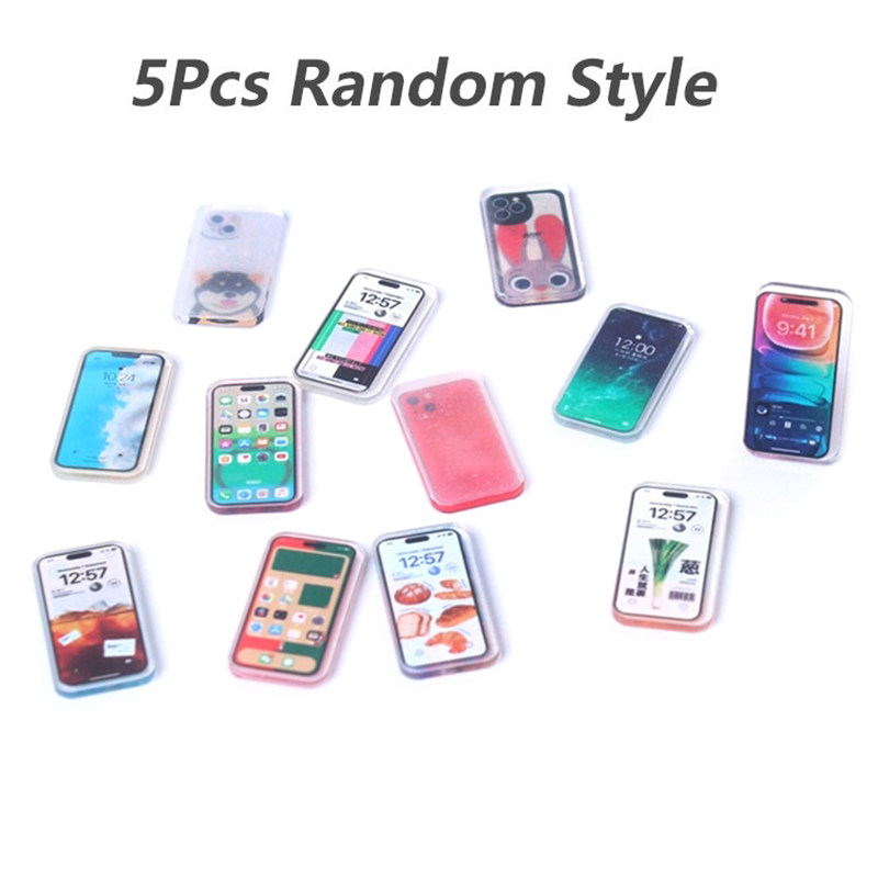 Kids Toys Smartphone - 5 Pezzi 1:12 Miniatura Telefono Cellulare
